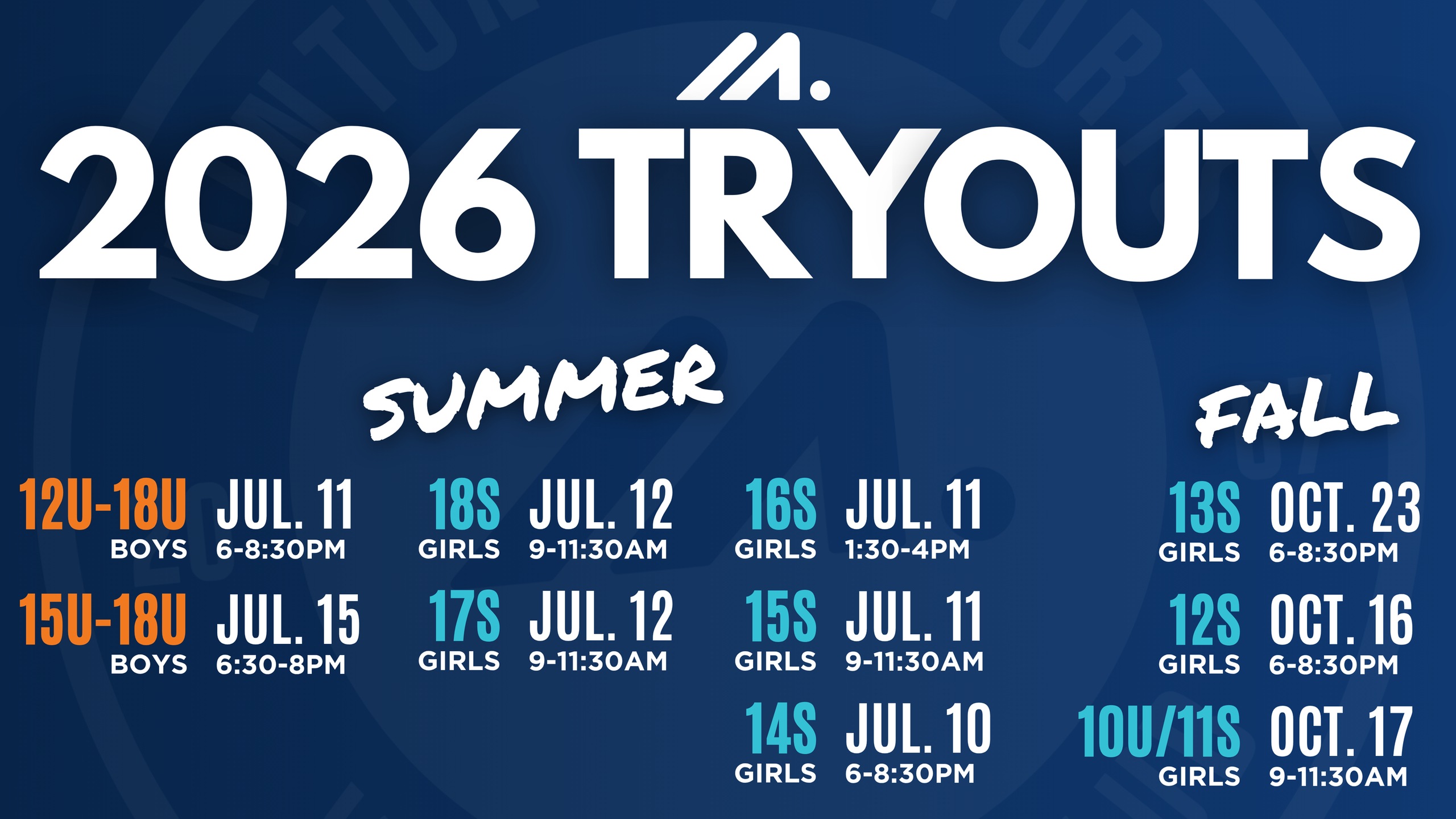2026 TEAM TRYOUTS