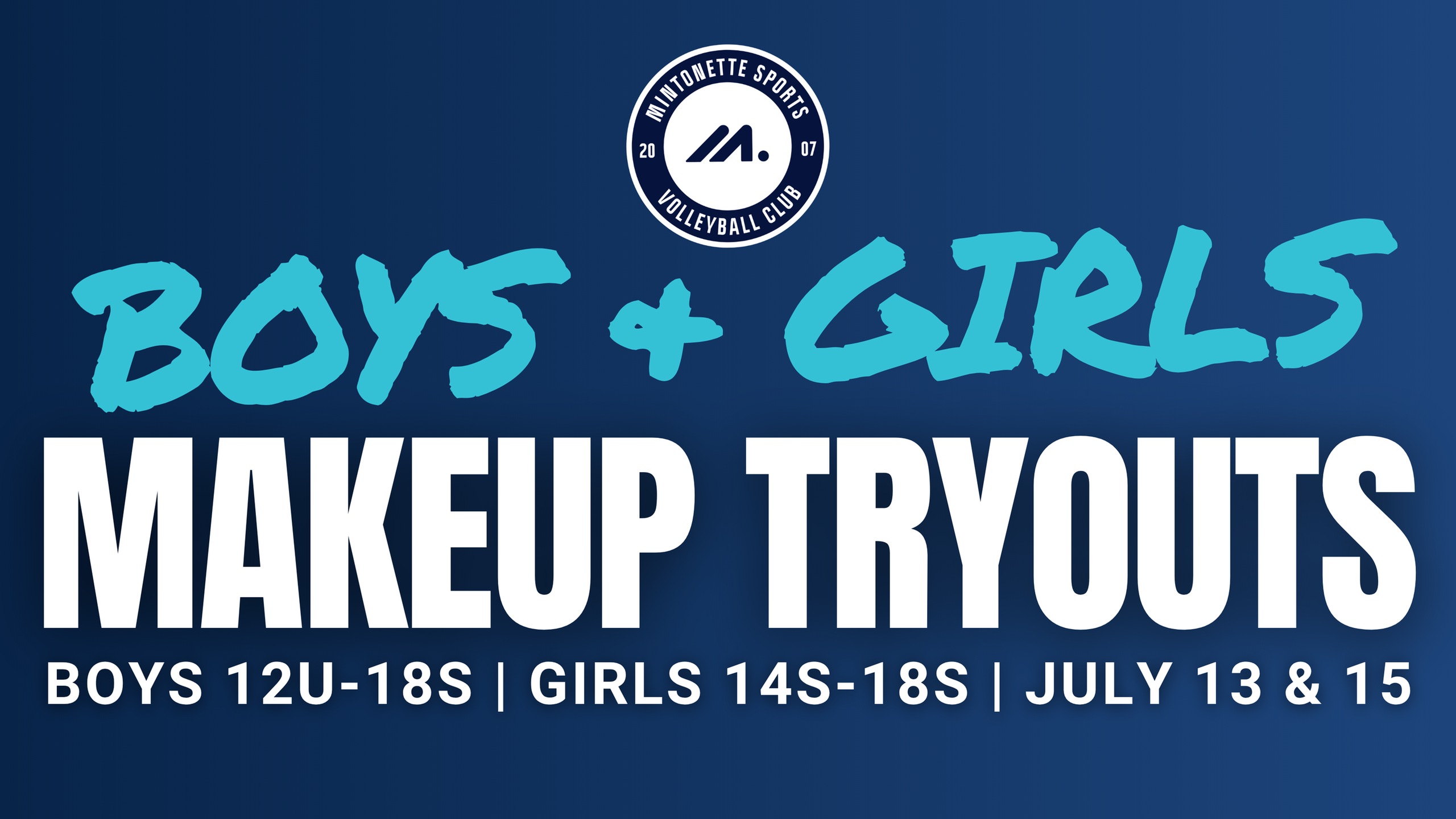 BOYS 12U-18U &amp; GIRLS 14S-18S MAKEUP TRYOUTS